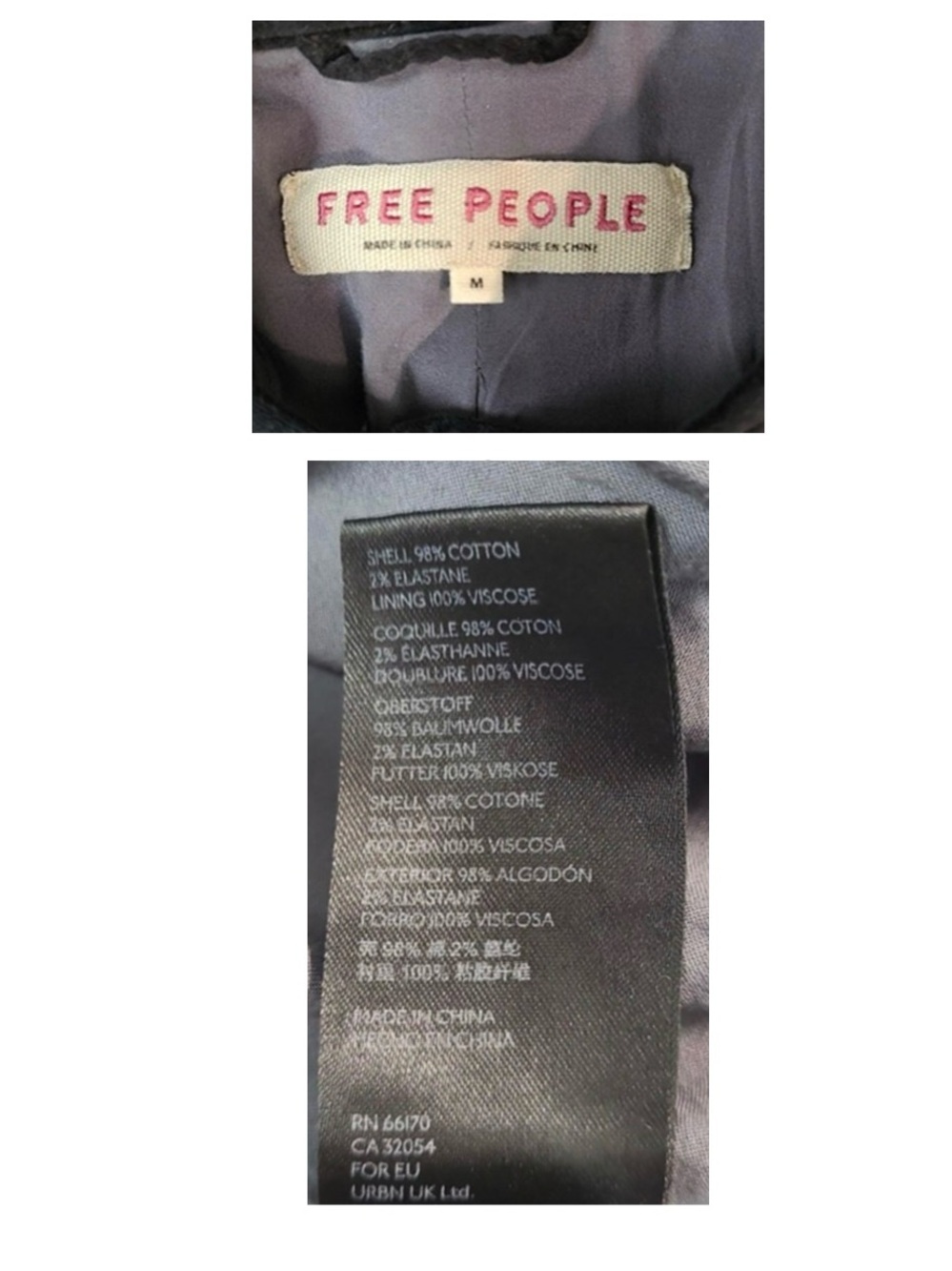 🦋 Free People Maven Embroidered Stretch-Velvet Jacket In Black - Picture 14 of 15